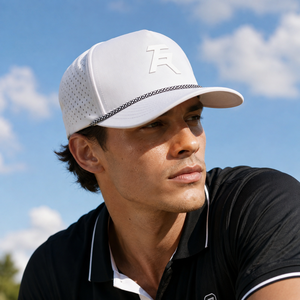 Casquette de golf 5 panneaux en silicone avec logo personnalisé, haute qualité, faible MOQ, sangle réglable, séchage rapide, ventilée, pour hommes - Product Image 5