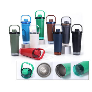 Creative Large Capacity 304 Stainless Steel Double Wall Insulated Handheld <b>Shaker</b> Cup Portable Vacuum Flask Sports Water <b>Bottle</b> - Product Image 1