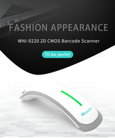 Lecteur de codes-barres sans fil 2.4G + Bluetooth, lecteur de codes-barres laser 2D