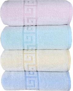 Ensemble de serviettes SPA style Dobby, logo jacquard, couleur unie, serviettes pour le corps et le visage, serviettes pour les mains, 100% coton biologique, respectueux de l'environnement - Product Image 2