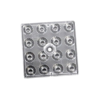 HONJU Lentille optique LED extérieure personnalisée, anti-UV, PC, IP65, angle de faisceau de 25 degrés, transmission >90%, garantie 2 ans pour éclairage de rue