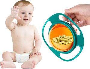 Bol pour enfants anti-déversement à rotation 360 degrés avec couvercle rotatif gyroscopique pour un usage quotidien pour les tout-petits - Product Image 4