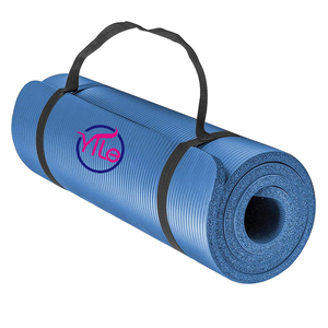 NBR-<span class=keywords><strong>esterilla</strong></span> de Yoga para hombres y mujeres, colchoneta <span class=keywords><strong>gruesa</strong></span> para deportes al aire libre de 15mm, personalizada, Material Nbr de 183cm o personalizada, color azul - Product Image 5