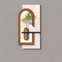Hall Art Décor Peinture Hydroponique Plantes Vertes Haut de Gamme Personnalité Abstraite Peinture Murale Couloir Grès Led Peinture