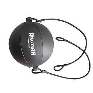 Sac de boxe à double extrémité en cuir personnalisé en usine/balle de vitesse de boxe/balle de frappe à double extrémité ronde flexible - Product Image 5