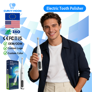 CURVY <span class=keywords><strong>MOON</strong></span> Limpiador Dental Eléctrico Portátil, Dispositivo de Limpieza de Sarro, Impermeable, Cuidado Bucal, Pulidor de Dientes Portátil para el Hogar - Product Image 1