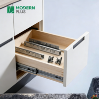 Glissières de tiroir à extension complète 450 mm, robustes, à fermeture amortie, pour meubles de cuisine