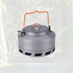 Bouilloire collectrice de chaleur en aluminium anodisé dur spécial camping en plein air Pot de 1,1L camping - Product Image 1