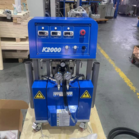 Machine à pulvériser de la mousse de polyuréthane, haute sécurité, production de 10 kg/min, petit prix, cellules fermées et ouvertes, pour l'isolation des murs et des toits