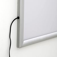 Boîtes lumineuses LED verticales en aluminium, cadre à clipser, support mural, cadre pour affiches, affichage publicitaire pour enseignes lumineuses