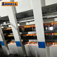 Machine de production de roulements en aluminium alvéolé Linwell PLC pour l'application de colle dans les machines textiles