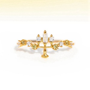 Hot Bán Có Thể Điều Chỉnh Đầy Màu Sắc Zircon Câu Chuyện Cổ Tích Công Chúa Nhẫn Dễ Thương Rose Gold Plated Đồ Trang Sức Bằng Đồng Cho Cô Gái - Product Image 5