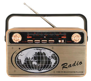 Radio Portátil BT Vintage con Perilla de Sintonización de 3 Bandas AM FM SW, Radio Retro con Soporte para Tarjeta TF, Receptor Digital Inalámbrico, Reproductor de Música - Product Image 6