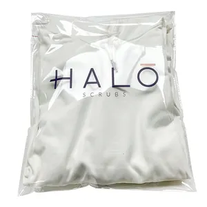 Custom Pvc/cpe/pp Bag Ziplock Frosted Plastic Zipper Apparel Clothing Packaging Bag