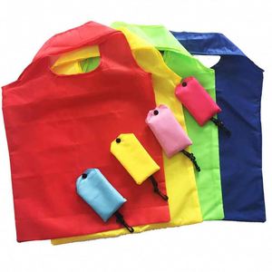 Customizable Logo Printing Foldable Nylon Tote Bag with <b>Small</b> Pouch Eco-Friendly Economical Promotional Gift Supermarket Use - Product Image 3