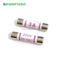UK Plug Top British Fusible Bs1362 Céramique 1A 3A 5A 10A 13A 20A 240V 250V 6*25mm Haute Classe BASSE Tension 1A-20A 6x25mm