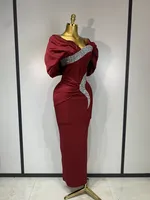 Damen Schulterfreies Rückenfreies Glänzendes Strass-Bandage-Bodycon-Kleid Sexy Geburtstags-Abendparty-Ballkleid