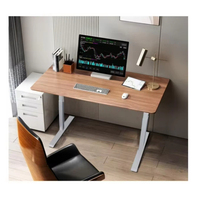 Table de travail électrique réglable en hauteur E-SHINING, moderne, en métal, mobile, pour bureau à domicile, chambre à coucher, poste de travail debout
