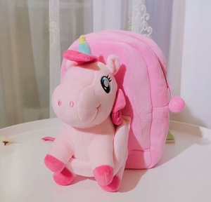 Greenmart Custom CE Oem zaini per animali di peluche graziosi cartoni animati <span class=keywords><strong>unicorno</strong></span> <span class=keywords><strong>zaino</strong></span> per ragazze morbido per bambini della scuola materna - Product Image 4
