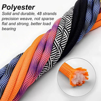 Lanière de cou en polyester tissé personnalisée légère de 120 cm, écologique et tendance, avec sangle de téléphone détachable et crochet en alliage de zinc