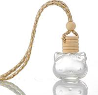 Flacon de parfum carré de 5 ml, 8 ml, 10 ml pour voiture, avec bouchons en bois, pour décoration suspendue, parfum d'ambiance, de la marque Factory