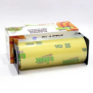 Envoltura de alimentos Fábrica profesional de plástico Película elástica libre de grado alimenticio Película adhesiva de PVC personalizada
