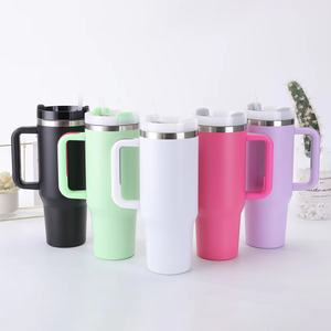 40oz Double Wall Stainless Steel Vacuum Insulated Tumbler Handle <b>Straw</b> Graduation Gift 6-12 Hours Thermal Performance - Product Image 3