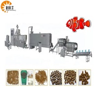 Machine extrudeuse d'aliments pour poissons entièrement automatique haute performance, machine de traitement des aliments pour poissons flottants