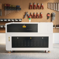 Machine de gravure/découpe laser CO2 TZ-1390 avec contrôleur Ruida, haute précision, refroidissement par eau, CNC, pour matériaux non métalliques, métal, bois, papier, MDF
