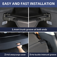 Rak parsel mobil aksesoris Interior Universal Untuk Benz ML 350 2006-2012 penutup kargo bagasi dapat ditarik