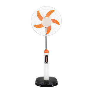 Wholesale Solar <b>Fan</b> With Solar Panel Rechargeable 16 Inch <b>Standing</b> With Remote Control Dual LED Bulbs For Outdoor Camping Home - Product Image 1