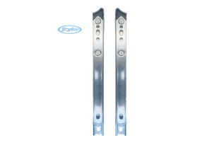 स्टेनलेस स्टील 304 लाइट ड्यूटी 8 इंच वर्ग ग्रोव 2 मिमी मोटाई घर्षण एल्यूमीनियम विंडो के लिए 4-बार - Product Image 4