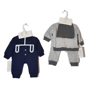 Recém-nascido Bebê Menino Roupas Set 3 Peças Animal Dos Desenhos Animados Zebra Romper Do Bebê + zebra Listrado Calças + chapéu Bebê menino Roupas de Inverno 0-9M