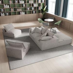 Sofá Combinado de Espuma con Compresión al Vacío de Diseño Moderno, Sofá Expandible de Espuma Viscoelástica Súper Suave con Reposapiés - Product Image 1