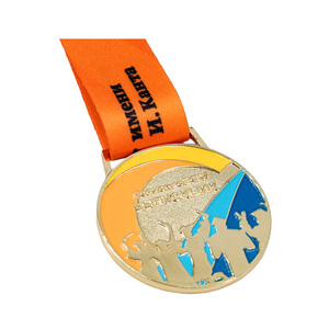 Medallas personalizadas de aleación de Zinc y Metal, medalla de plata antigua, logotipo esmaltado, medalla de maratón para correr - Product Image 4