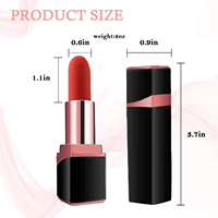 Lippenstiftförmiger Vibrator für Frauen mit 10 Vibrationsmodi, USB-Magnetladung, Weiblicher Masturbator, Erotikspielzeug für Erwachsene