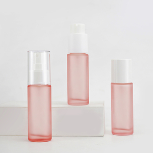 Flacon en <span class=keywords><strong>verre</strong></span> translucide rose brillant mat de 30 ml - Product Image 2