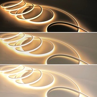 Éclairage d'escalier intérieur : Bande LED néon 10x10mm haute luminosité DC24V IP67, pliable, CCT personnalisable pour éclairage de plafond/entre-meubles