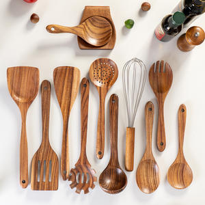 ملاقط طهي خشبية طبيعية وصديقة للبيئة من خشب الأكاسيا مجموعة تعبئة من خشب الأكاسيا - Product Image 3