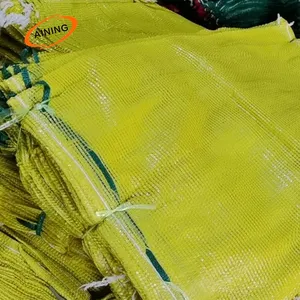 Kunststoff-Netz beutel zum Verpacken von Ingwer gelb Farbe 32 Gramm Export nach Thailand Markt