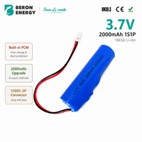 Аккумулятор для ирригатора 3.7V 2000mAh 18650, литий-ионный, перезаряжаемый, с разъемом для стоматологического ирригатора/зубной нити-флоссера
