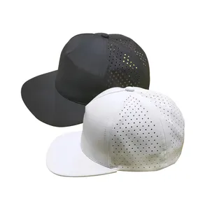 5个面板非结构化激光切割孔可漂浮浮动浮动防汗防水高尔夫回弹帽帽子