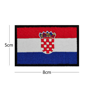 Parches de tela ecológicos multinacionales con lentejuelas, resina y gancho y bucle, parche bordado - Product Image 4