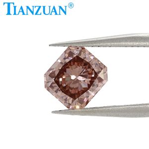 Lab Grown Diamond CVD Radiant Cut Fancy Intense Pink Brown Color 2.3CT VS1 2EX Cuenta de piedras preciosas sueltas con certificado <span class=keywords><strong>GEMID</strong></span> - Product Image 6