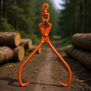 Pinze per Trasporto Legname 32 Pollici in Acciaio Rotanti Attrezzatura per Movimentazione Tronchi Uso Edile - Product Image 2