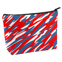 Pochette de maquillage et trousse de toilette unisexe en lin écologique de couleur personnalisée, grande trousse de toilette pour accessoires de voyage, cadeau pour les événements