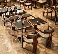 Ensemble de banquettes et de tables de restaurant personnalisables, fabrication directe d'usine, mobilier de qualité commerciale pour restaurants haut de gamme et cafés