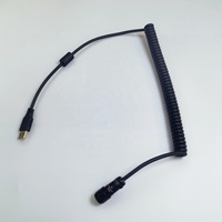 Connecteur aviation WEIPU SA1210 4 broches étanche IP67, prise mâle/femelle à montage sur panneau automobile avec câble USB 2.0 enroulé