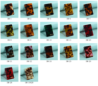 Support de rangement portable 2-en-1 transparent sur mesure pour tuiles de Mahjong, étagère de luxe en acrylique transparent motif tortue, avec pousseurs de Mahjong américain
