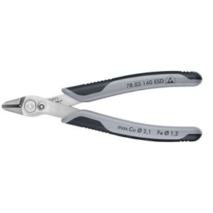 KNIPEX 78 03 140 ESDSB Súper Alicates Electrónicos XL ESD con Empuñadura Multicomponente 140 mm - Product Image 1